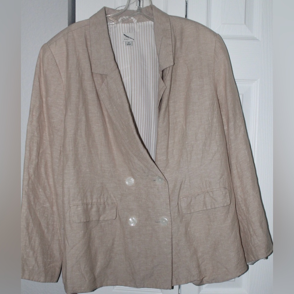 A New Day Womens Double-Breasted Blazer